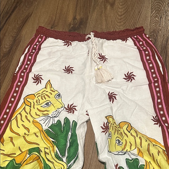 Anthropologie Celandine Linen Blend Wide-Leg Pants - Picture 3 of 5